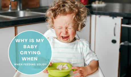 Why is my Baby crying when feeding solids