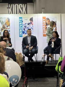 Marie-France on the paediatric panel at the GF living expo