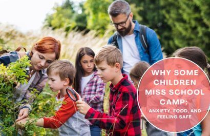 Children at school camp building friendships and independence in an outdoor setting