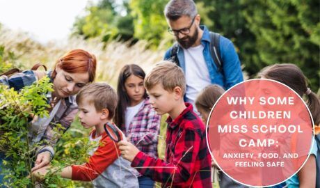 Children at school camp building friendships and independence in an outdoor setting