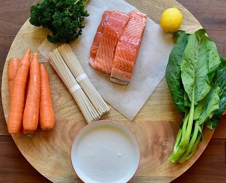 Coconut-Poached-Salmon-with-Collard-greenss