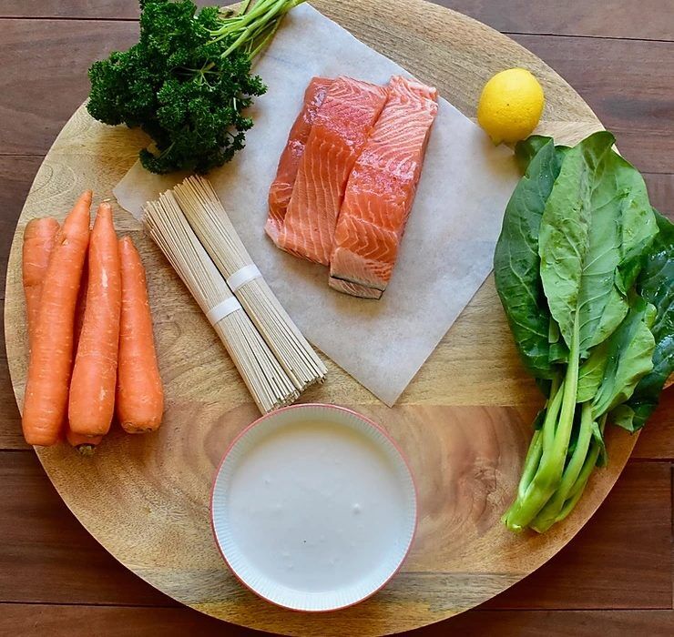 Coconut-Poached-Salmon-with-Collard-greenss