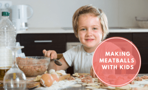 Child won't eat meat - making meatballs
